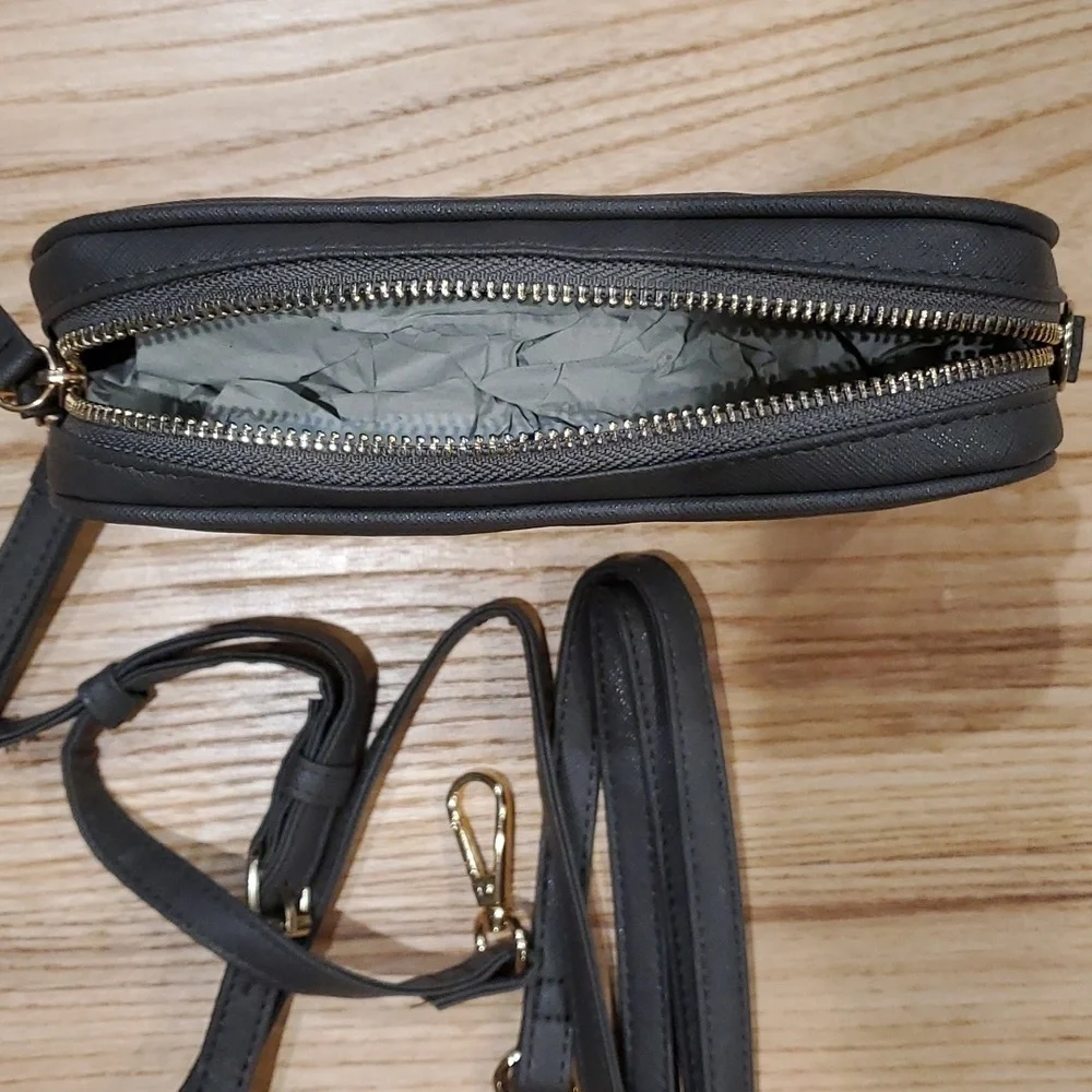 PANDORA DISNEY Limited Edition Mickey Mouse Grey Zipper Crossbody Bag 2018